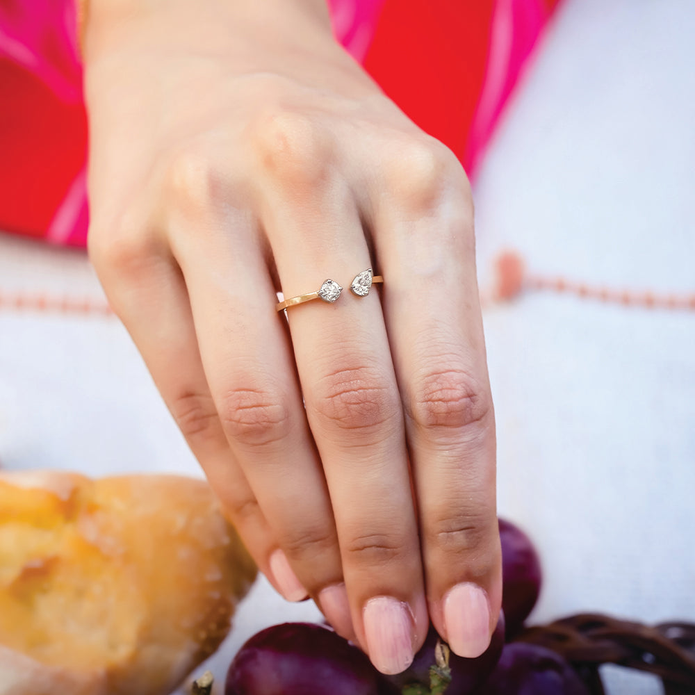 Toi-et-Moi - Lab Diamond Ring Main image
