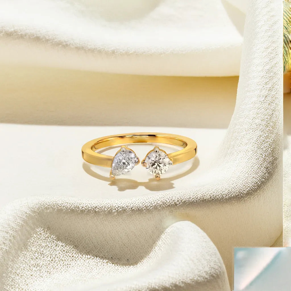 Toi-et-Moi - Lab Diamond Ring