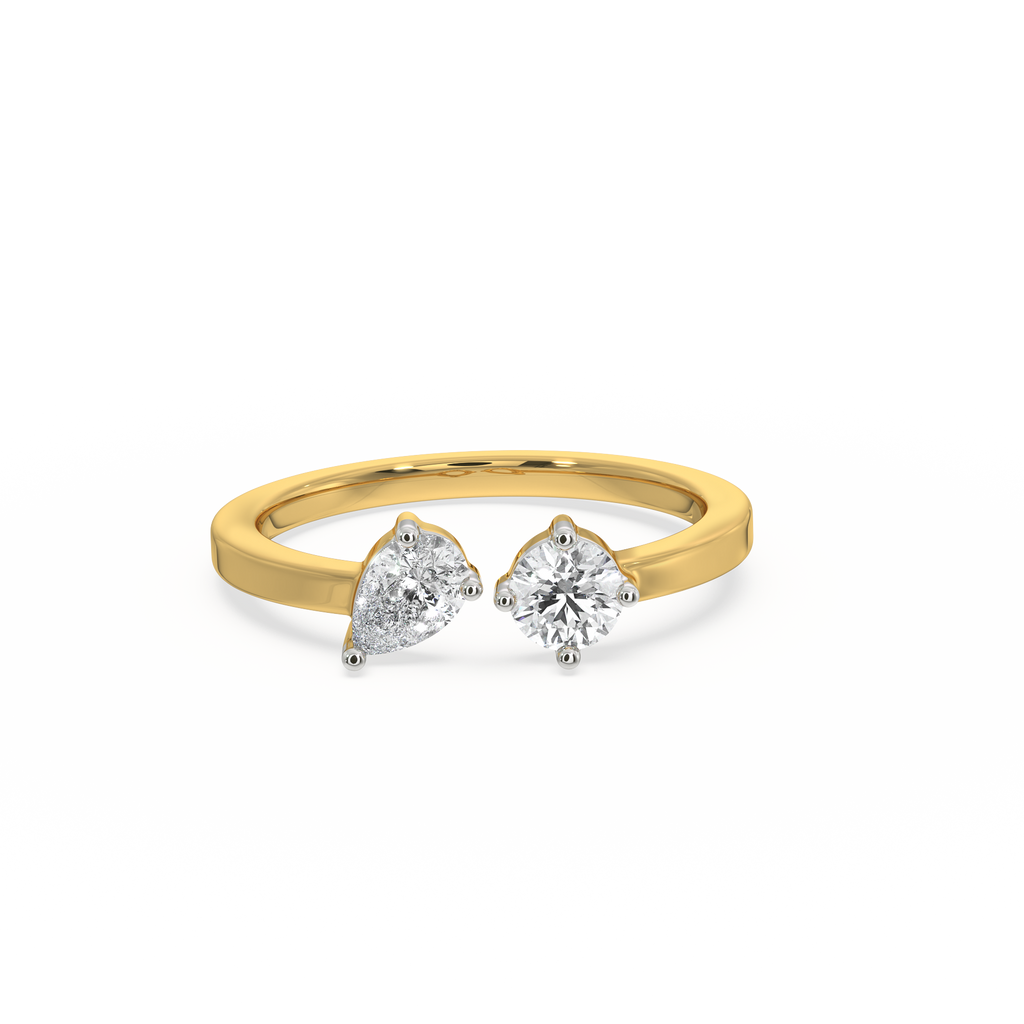 Toi-et-Moi - Lab Diamond Ring