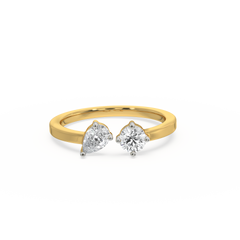 Toi-et-Moi - Lab Diamond Ring