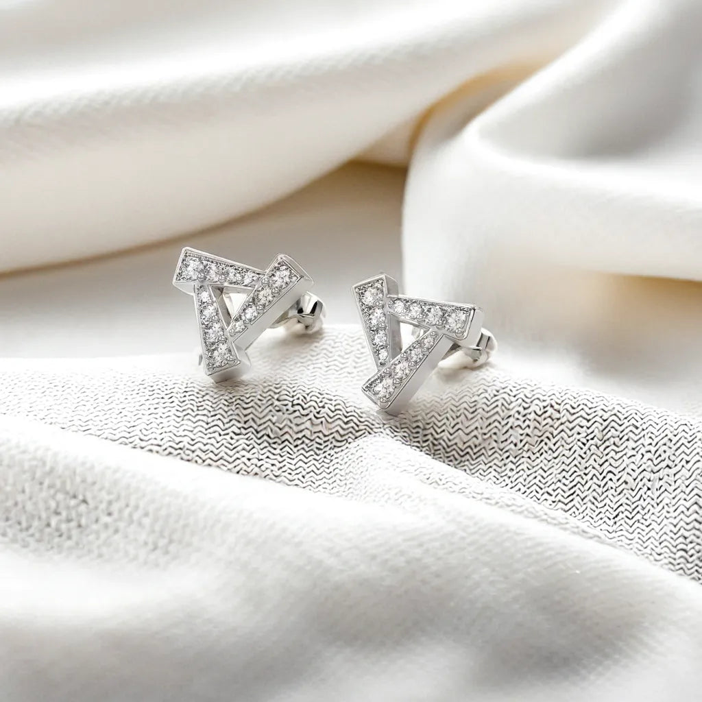 Triad - Lab Diamond Stud Earrings Main image