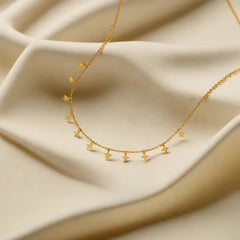 Twinkling Star - 18kt Gold Vermeil Charm Necklace