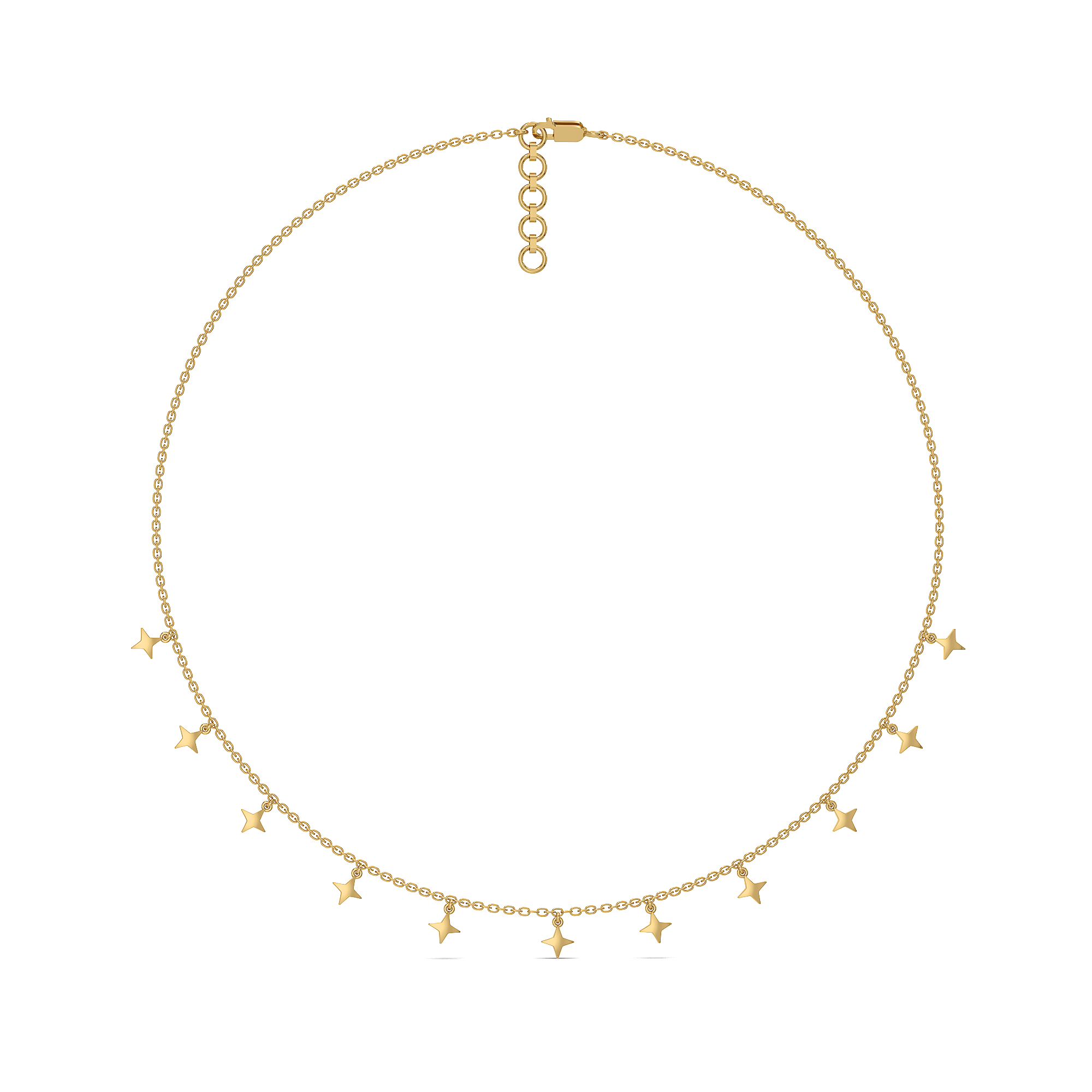 Twinkling Star - 18kt Gold Vermeil Charm Necklace