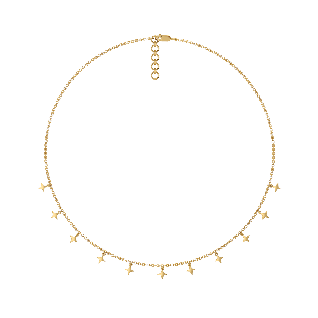 Twinkling Star - 18kt Gold Vermeil Charm Necklace