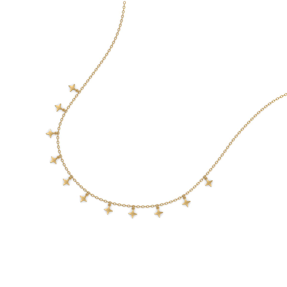 Twinkling Star - 18kt Gold Vermeil Charm Necklace