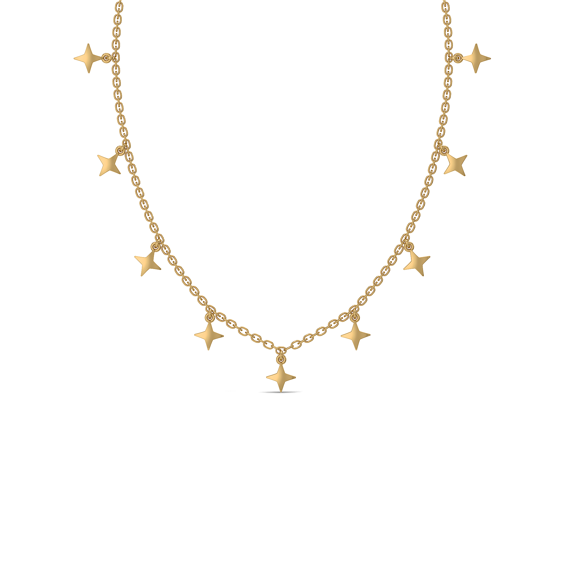 Twinkling Star - 18kt Gold Vermeil Charm Necklace