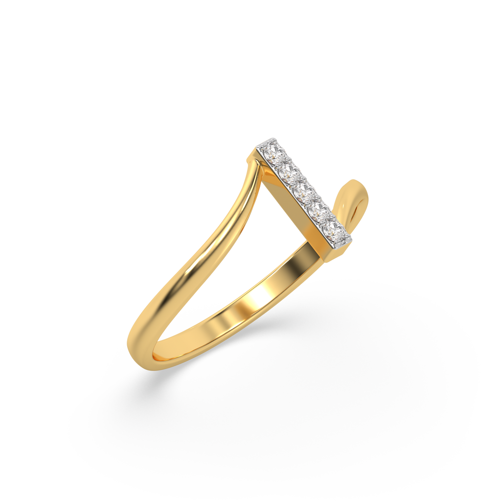 Vivid V - Lab Diamond Fashion Ring