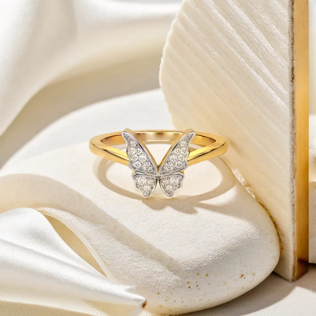 Winged Whimsy - Lab Diamond Fashion Ring