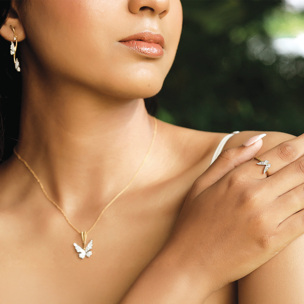 Winged Whimsy - Lab Diamond Fashion Ring