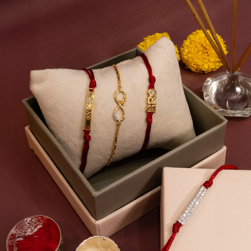 For Bhai - Lab Diamond Men's Rakhi