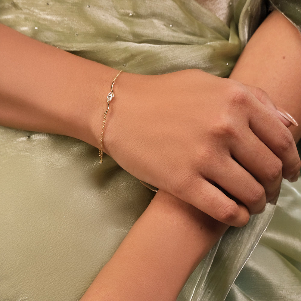 Astra Marquise - Pure Gold Lab Diamond Fashion Bracelet Secondary image