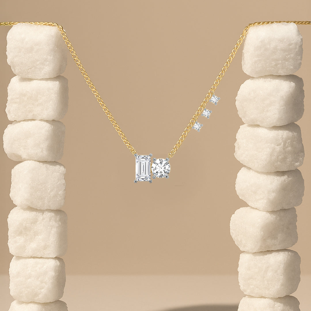 Baguette Brilliance - Lab Diamond Necklace Secondary image