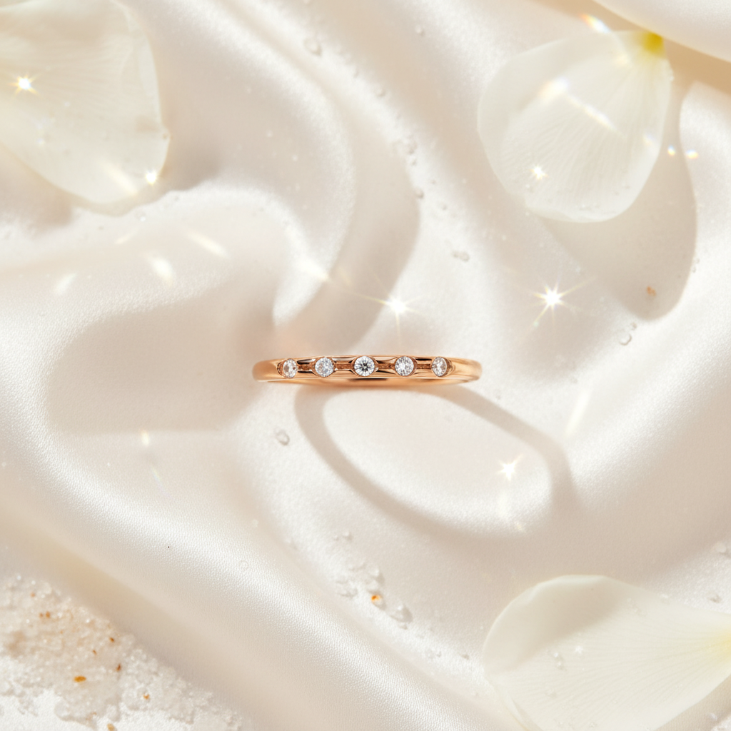 Celina Diamond Line Ring Secondary image