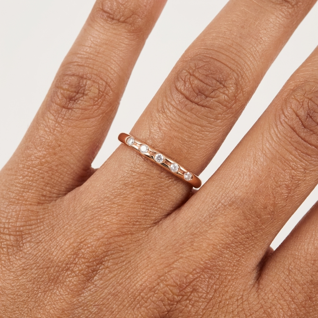Celina Diamond Line Ring