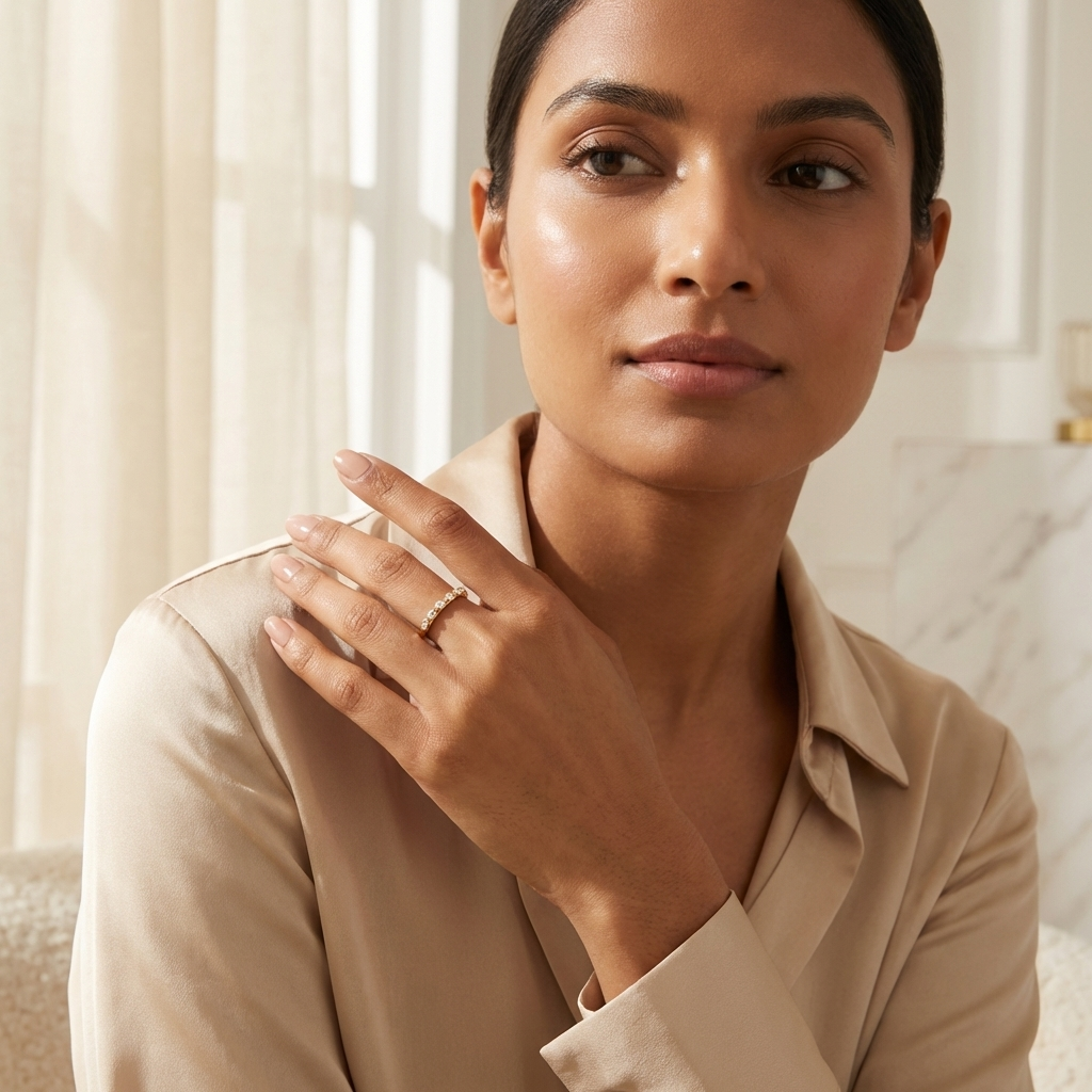 Celina Diamond Line Ring