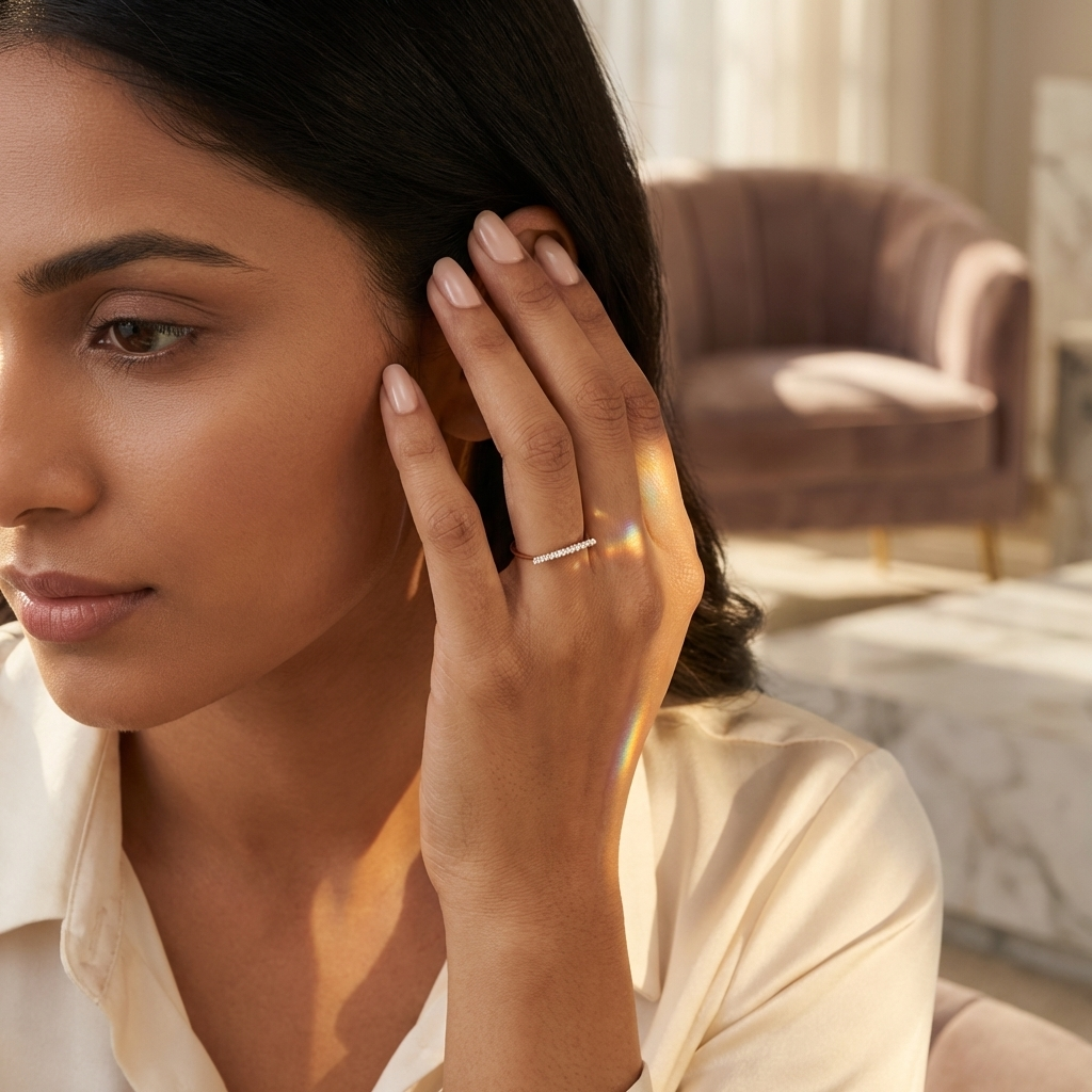 Lumière Diamond Bar Ring