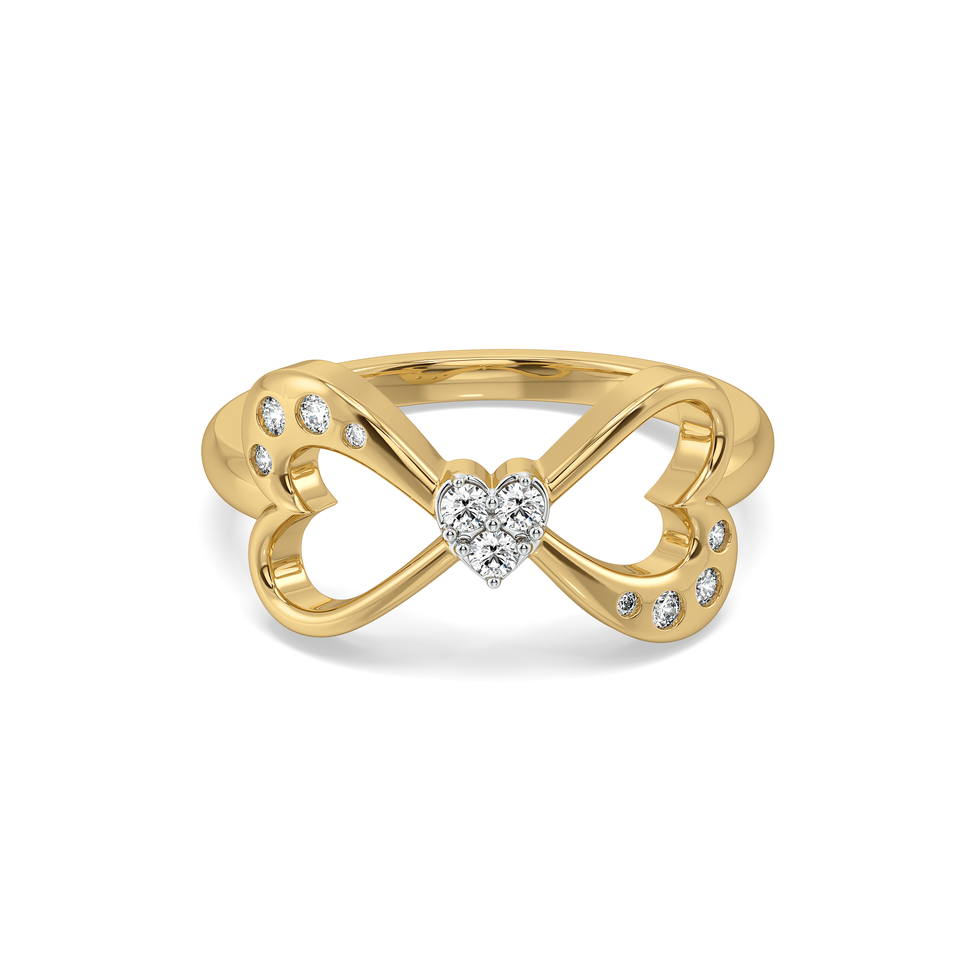 Heart Unfold - Lab Diamond Ring