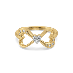 Heart Unfold - Lab Diamond Ring