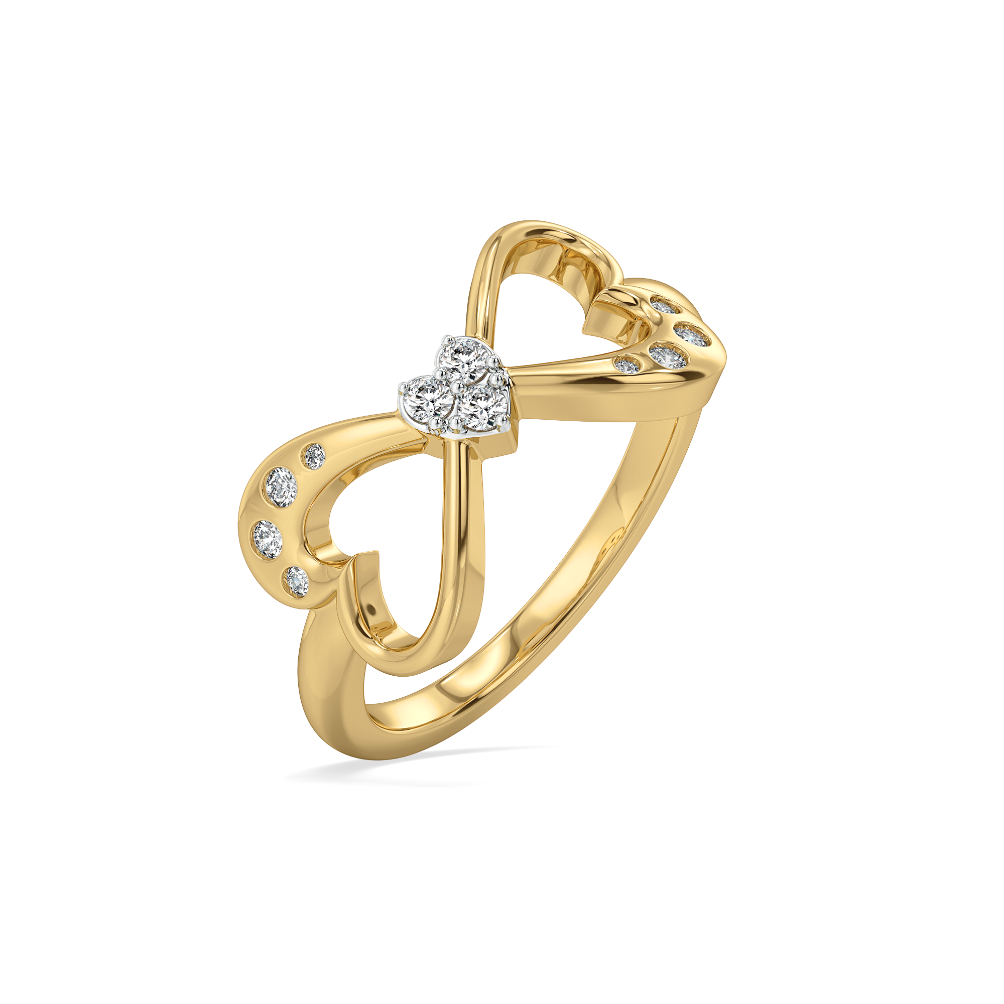 Heart Unfold - Lab Diamond Ring