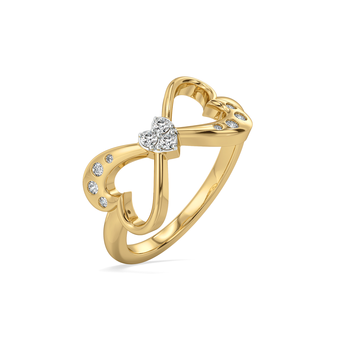 Heart Unfold - Lab Diamond Ring